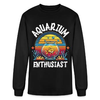 Aquarium Fish Breeder Sea Tank - Men's Long Sleeve T-Shirt - black - Front