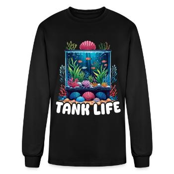 Aquarium Fish Breeder Sea Tank - Men's Long Sleeve T-Shirt - black - Front