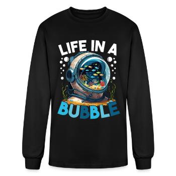 Aquarium Fish Breeder Sea Tank - Men's Long Sleeve T-Shirt - black - Front