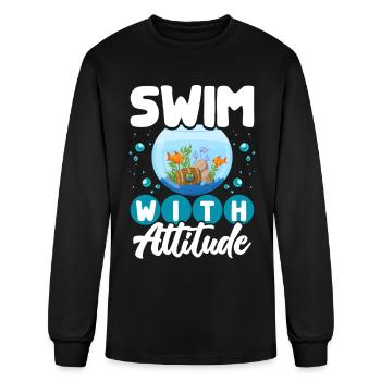 Aquarium Fish Breeder Sea Tank - Men's Long Sleeve T-Shirt - black - Front