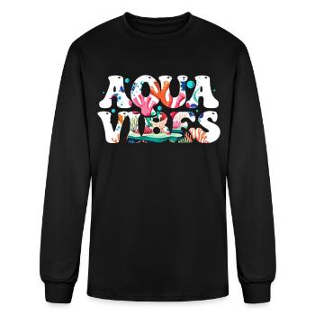 Aquarium Fish Breeder Sea Tank - Men's Long Sleeve T-Shirt - black - Front