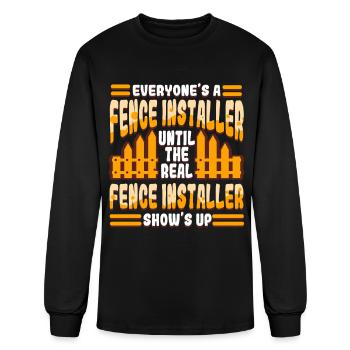 Fence Installer - Men's Long Sleeve T-Shirt - black - Front