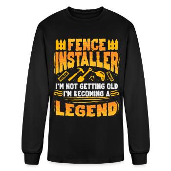Fence Installer - Men's Long Sleeve T-Shirt - black - Front