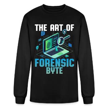 Digital Forensic The Art Of Forensic Byte - Men's Long Sleeve T-Shirt - black - Front