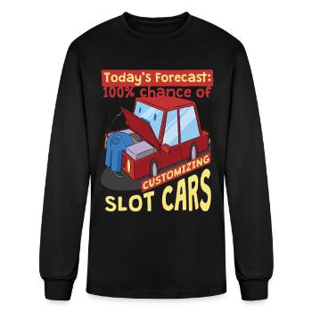 Slot Car Racing RC Car Customizing Slot Cars - Men's Long Sleeve T-Shirt - black - Front