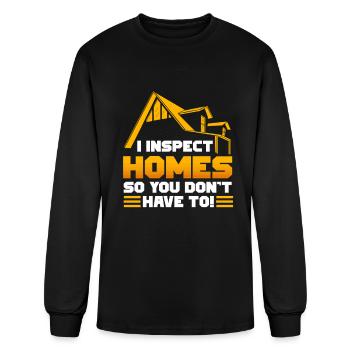 Home Inspector - Men's Long Sleeve T-Shirt - black - Front