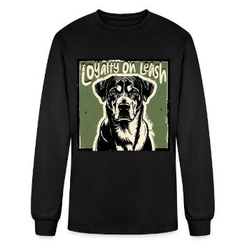 Kangal Dog Loyalty On Leash - Men's Long Sleeve T-Shirt - black - Front