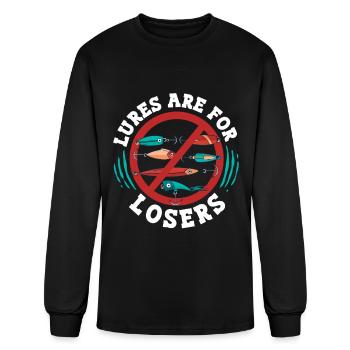Flathead Catfish Lures Are For Losers - Men's Long Sleeve T-Shirt - black - Front