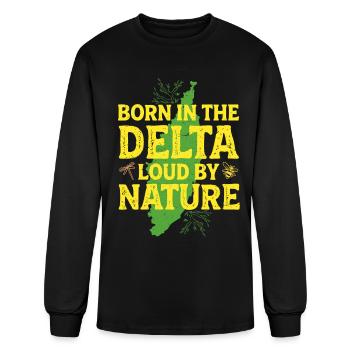 L’héritage du Mississippi né dans le Delta - T-shirt à manches longues Homme - noir - Devant