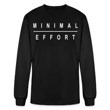 MINIMAL EFFORT - Men's Long Sleeve T-Shirt - black - Front