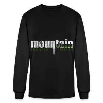 Climbers Hiker Goal - Men's Long Sleeve T-Shirt - black - Front