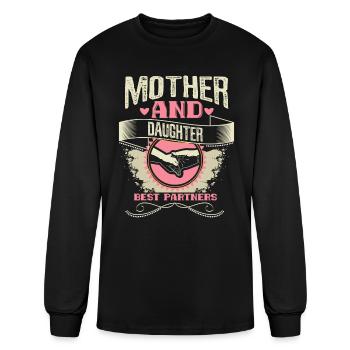 Mother And Daughter Friends Motherly Love - Men's Long Sleeve T-Shirt - black - Front