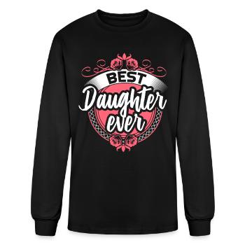 Best Daughter Daughters Sweet - Men's Long Sleeve T-Shirt - black - Front