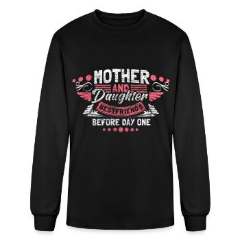 Mother Daughter Friends Motherly Love Gift Idea - Men's Long Sleeve T-Shirt - black - Front