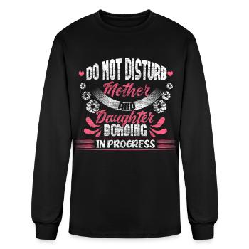 Mother Daughter Mothers Day Motherly Love Gift - Men's Long Sleeve T-Shirt - black - Front