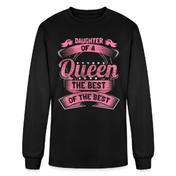 Daughter Daughters Girl Gift - Men's Long Sleeve T-Shirt - black - Front