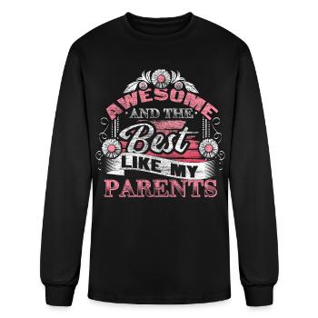 Daughter Daughters Gift Idea - Men's Long Sleeve T-Shirt - black - Front