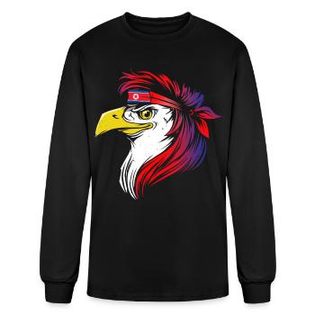 North Korea - Men's Long Sleeve T-Shirt - black - Front