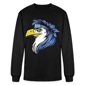 Greece - Men's Long Sleeve T-Shirt - black - Front