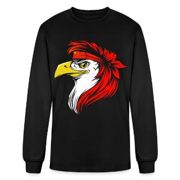 China - Men's Long Sleeve T-Shirt - black - Front