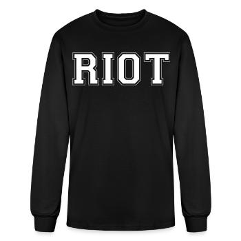 Mac's Riot - Men's Long Sleeve T-Shirt - black - Front