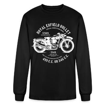 Royal Enfied Bullet 1948 Classic - Men's Long Sleeve T-Shirt - black - Front