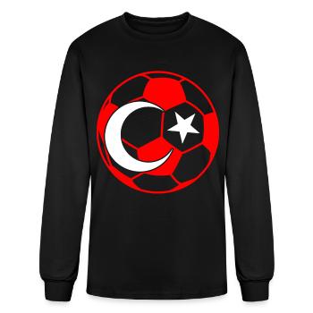 Football turc - T-shirt à manches longues Homme - noir - Devant