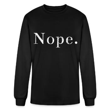 Nope vintage - Men's Long Sleeve T-Shirt - black - Front