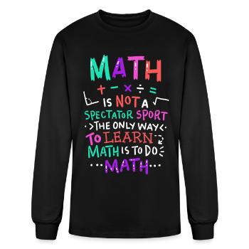 Math Teacher - Men's Long Sleeve T-Shirt - black - Front