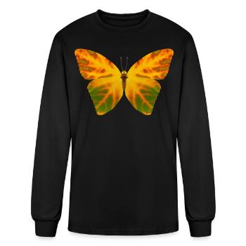 Aspen Leaf Butterfly 1 - Men's Long Sleeve T-Shirt - black - Front