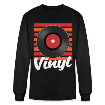 Vinyl Record - Men's Long Sleeve T-Shirt - black - Front