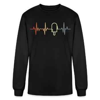 Popsicles Cardiogram - Men's Long Sleeve T-Shirt - black - Front