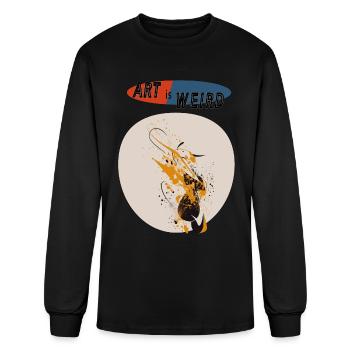 Art is weird, Creative, Artsy - Men's Long Sleeve T-Shirt - black - Front