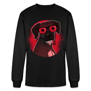 Albania - Men's Long Sleeve T-Shirt - black - Front