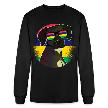 Mauritius - Men's Long Sleeve T-Shirt - black - Front