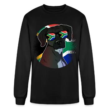 South Africa - Men's Long Sleeve T-Shirt - black - Front