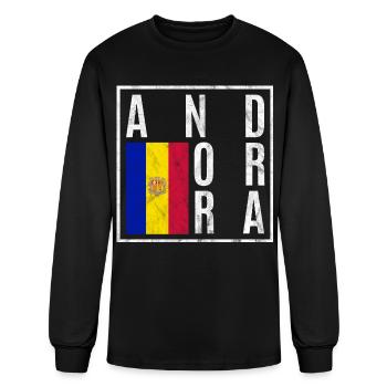 Andorra - Men's Long Sleeve T-Shirt - black - Front