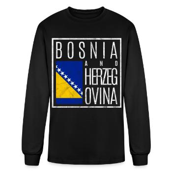 Bosnia and Herzegovina - Men's Long Sleeve T-Shirt - black - Front