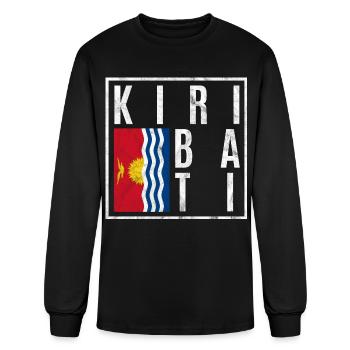 Kiribati - Men's Long Sleeve T-Shirt - black - Front