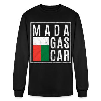 Madagascar - Men's Long Sleeve T-Shirt - black - Front