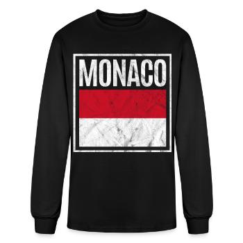 Monaco - Men's Long Sleeve T-Shirt - black - Front