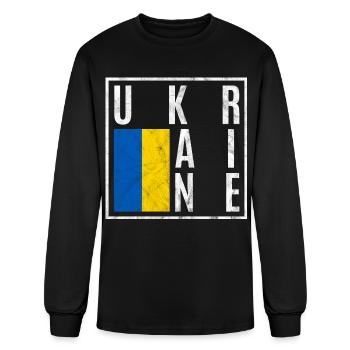Ukraine - Men's Long Sleeve T-Shirt - black - Front