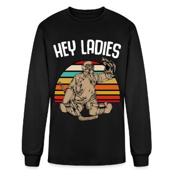 Hockey - Men's Long Sleeve T-Shirt - black - Front