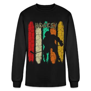 Hockey - Men's Long Sleeve T-Shirt - black - Front