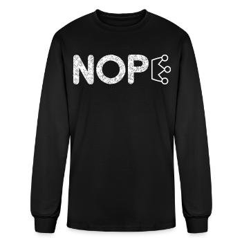 Mouvement No Kings pour la protestation politique - T-shirt à manches longues Homme - noir - Devant