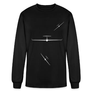 Glider pilot and glider gifts - Men's Long Sleeve T-Shirt - black - Front