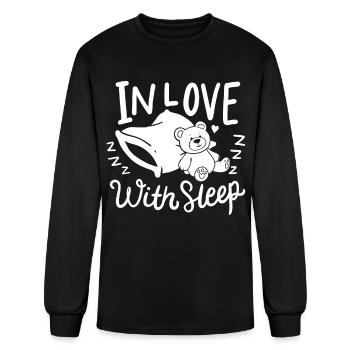 Sleep - Men's Long Sleeve T-Shirt - black - Front