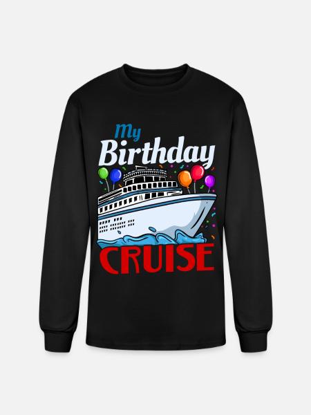 Birthday Cruise Cruising Cruise Ship - Men's Long Sleeve T-Shirt - black