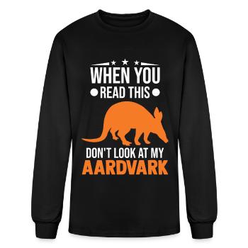 Aardvark Gift - Men's Long Sleeve T-Shirt - black - Front