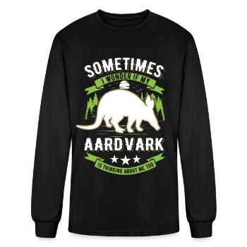 Aardvark Gift - Men's Long Sleeve T-Shirt - black - Front